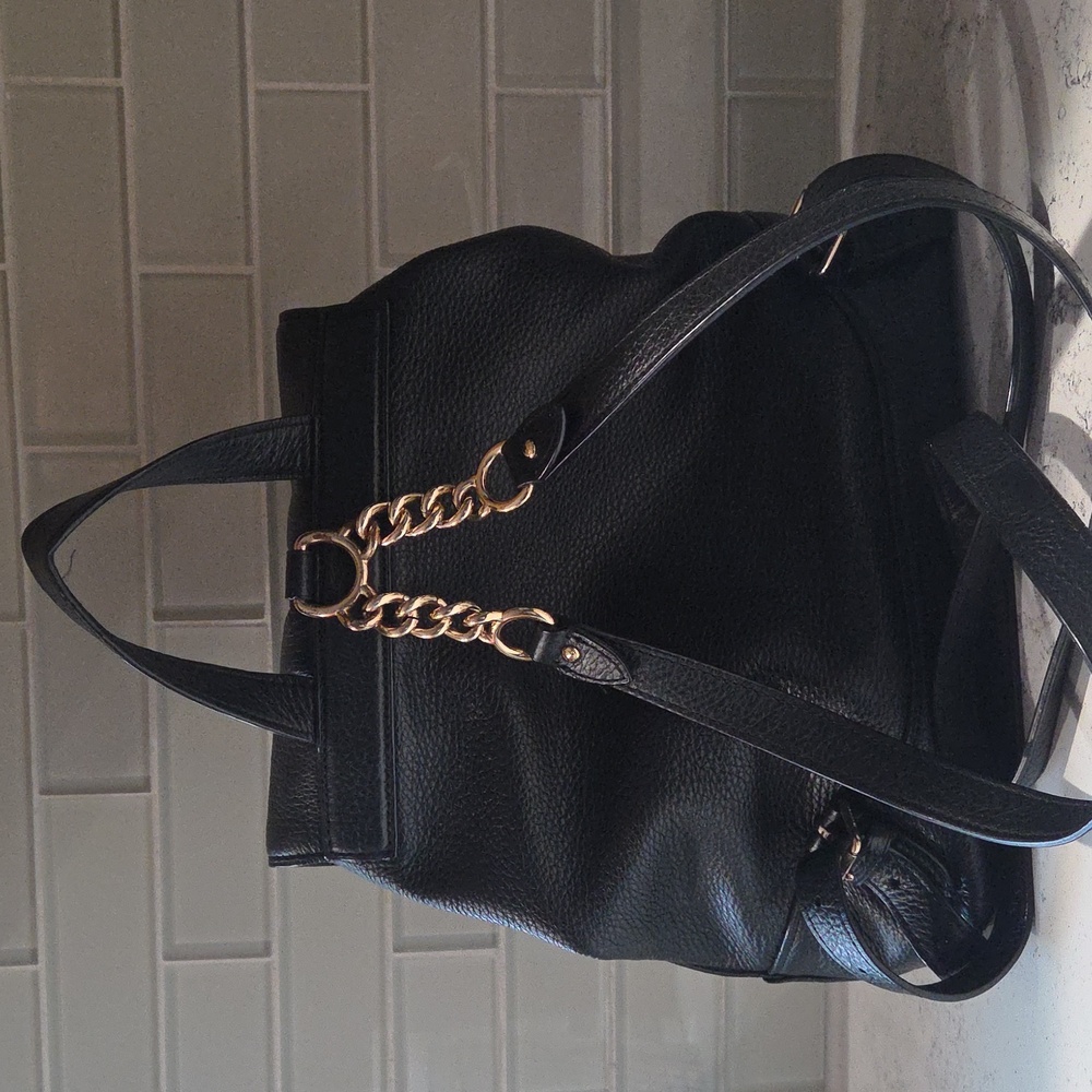 Coach Midnight Black Pebbled Leather Backpack - Picture 3 of 6